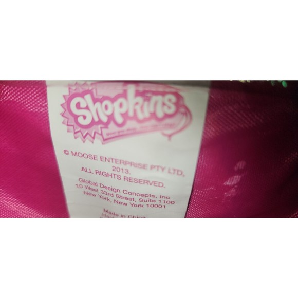 Shopkins Carrier Case 2013 Foldable Multiple Pockets Hot Pink - Picture 7 of 9